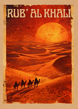 Rub' al Khali Desert Caravan