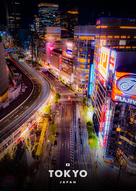 Tokyo Cityscape at Night