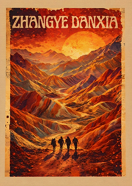Zhangye Danxia National Park Poster
