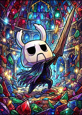 The Knight in a Stained Glass Cathedral