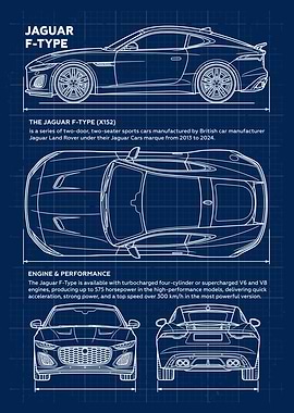 Jaguar F-Type Blueprint