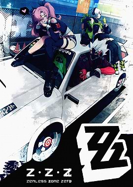 Zenless Zone Zero Characters on Car