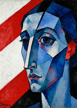 Cubist Portrait of a Woman