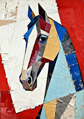 Geometric Horse Portrait