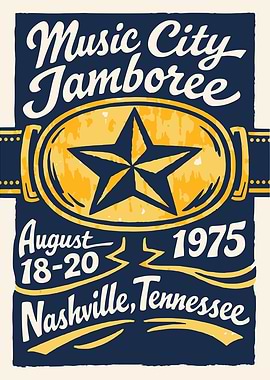 Nashville Music City Jamboree Poster