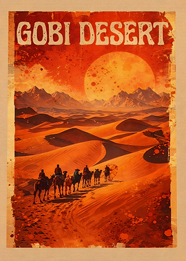 Gobi Desert Camel Caravan