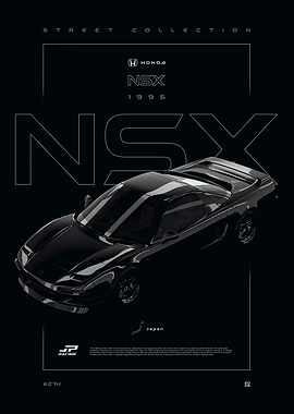 Honda NSX 1995 Street Collection Poster