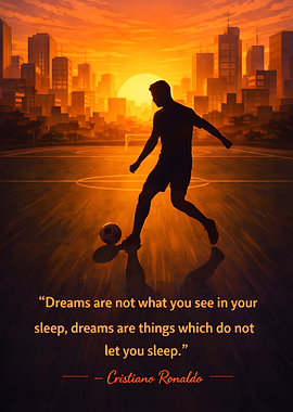 Cristiano Ronaldo Soccer Dreams Quote
