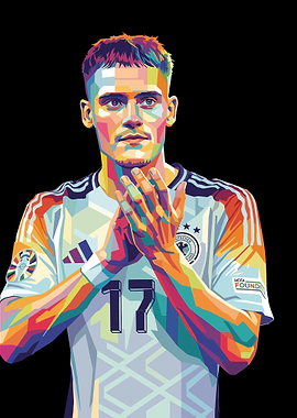 Florian Wirtz Footballer Wpap Pop Art