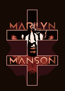 Marilyn Manson Cross Graphic