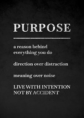 Purpose Definition Poster