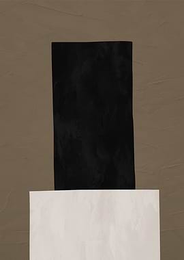 Abstract Black and White Rectangles