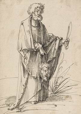 Saint John the Baptist with Sword and Head