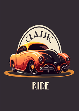 Classic Car Ride Logo