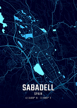 Sabadell Midnight City Map