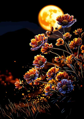 Moonlit Flowers