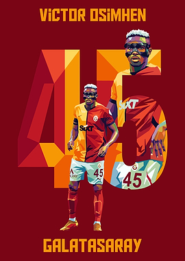 Victor Osimhen Galatasaray Pop Art
