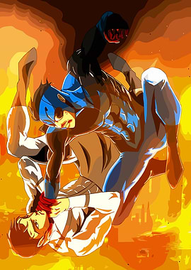 Intense Anime Fight Scene