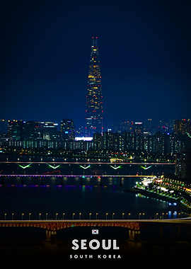 Seoul Cityscape at Night