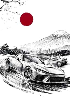 Japanese Cars and Scenery