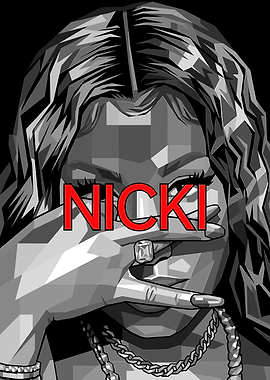 Nicki Minaj Pop Art Portrait