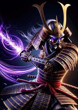 Samurai Warrior with Electric Sword