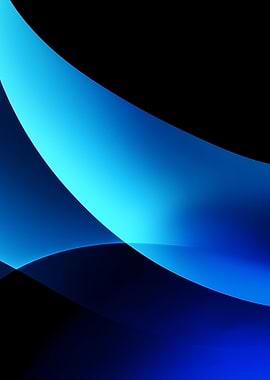 Abstract Blue and Black Waves