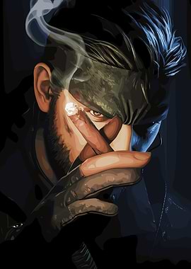 Snake Smoking a Cigar