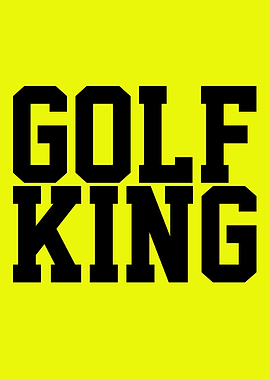 Golf King Text Art