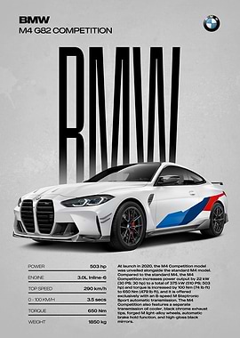 BMW M4 G82 Competition Poster