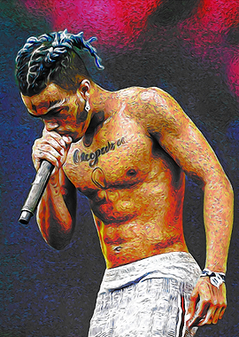 Rapper XXXTentacion Performing