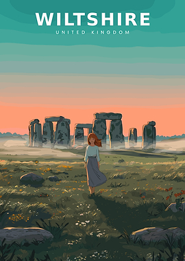 Wiltshire United Kingdom Stonehenge Poster