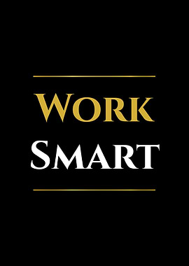 Work Smart Text Art