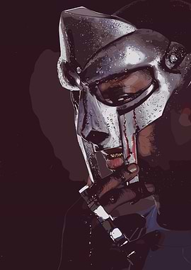 MF DOOM Mask with Water Droplets
