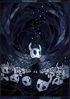 The Knight surrounded by husks