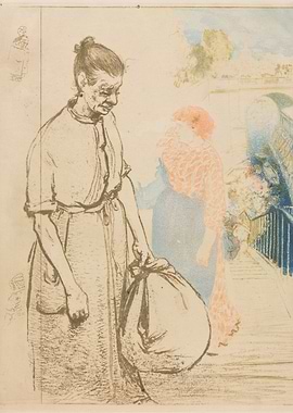 Woman Carrying a Bundle