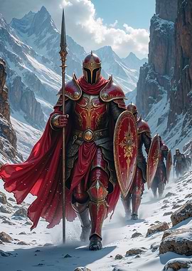 Knights in Snowy Mountains