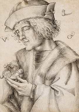 Man with Compass and Hat