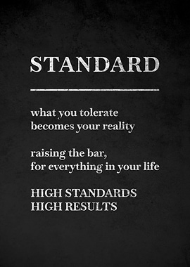 Standard Definition Motivational Poster