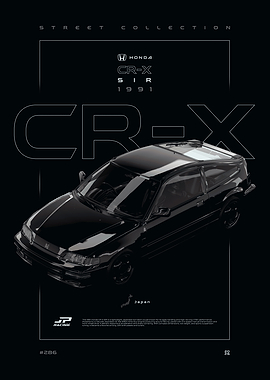 Honda CR-X SIR 1991 Poster