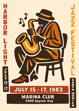 Harbor Jazz Festival Poster