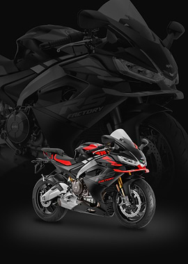 Red and Black Aprilia RS 660 Factory Motorcycle