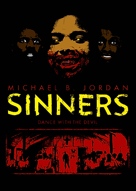 Michael B. Jordan Sinners Movie Poster
