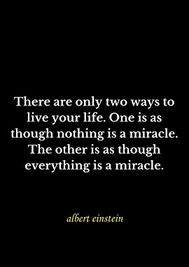 Albert Einstein quote on life