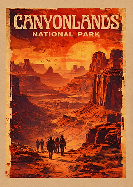 Canyonlands National Park Vintage Poster
