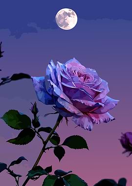Purple Rose Under the Moon