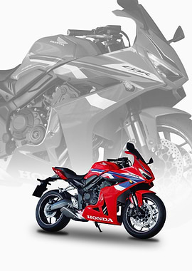 Red Honda CBR 650 2024