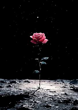 Rose on the Moon