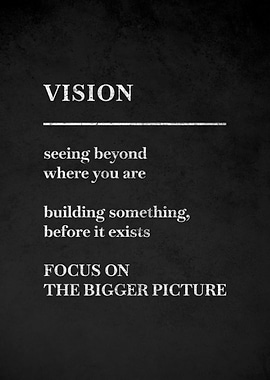 Vision Definition Poster