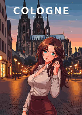Anime Girl in Cologne